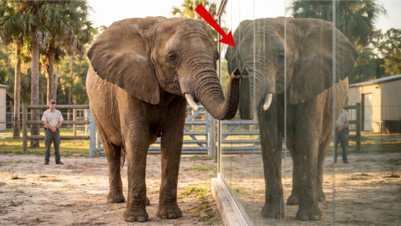 This Elephant Thought the Reflection Was Another Elephant… Until THIS.