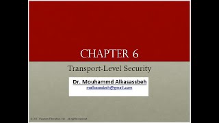 Ch6 part1 Network Security Essentials 6th Edition - William Stallings