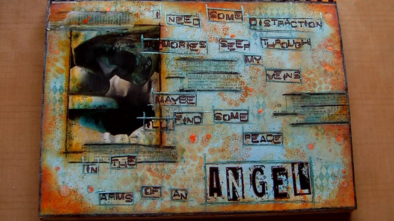 Mixed Media Art Journal Page In The Arms Of An Angel YouTube mixed-media-art-journal-page-in-the-arms-of-an-angel-youtube