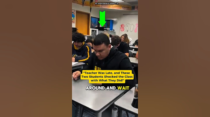 "Teacher Was Late, and These Two Students Shocked the Class with What They Did!" #shorts
