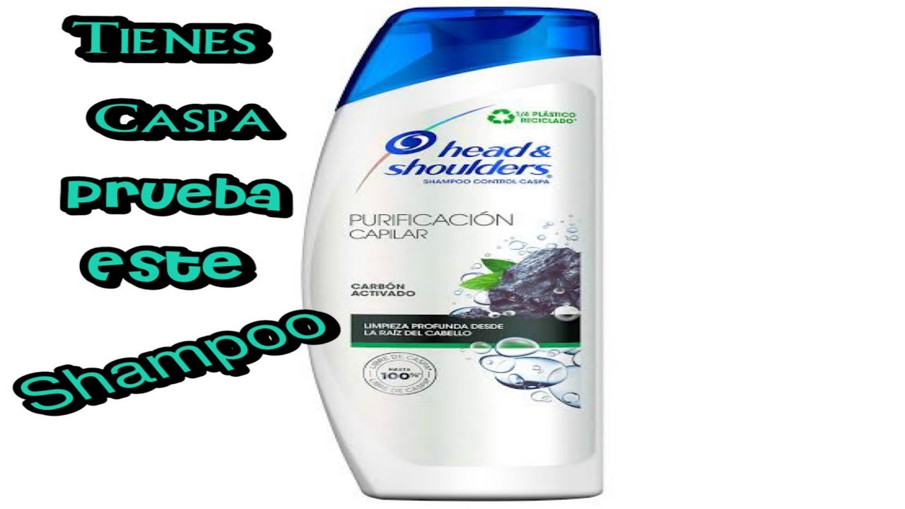 tienes caspa ya probaste el nuevo shampoo head sholders de carbon