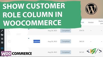 How to Add Customer Role Column in Admin Orders Section via Code in WooCommerce WordPress | User