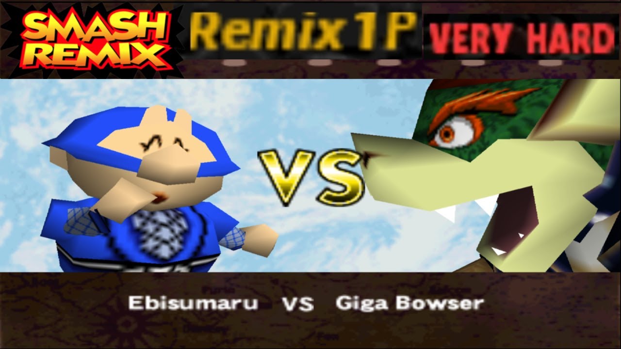 Smash Remix - Classic Mode Remix 1P Gameplay with Ebisumaru (VERY HARD)