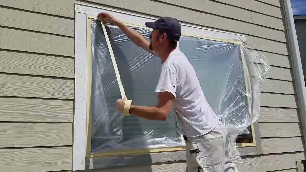 The Masking Master in the hands of the pro's! #DIY #HousePainting #Hom