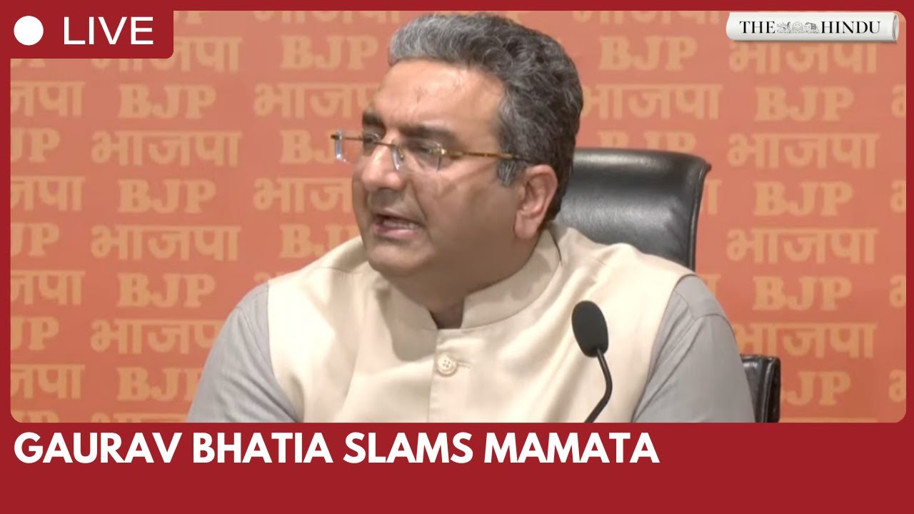 BJP spokesperson Gaurav Bhatia criticises TMC government at press conference in Delhi