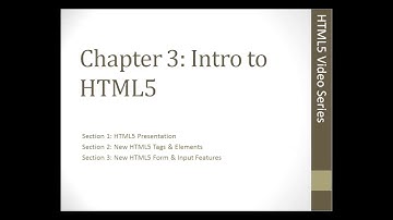 Welcome to our HTML5 Tutorial -- Video 13 | Introduction to HTML5