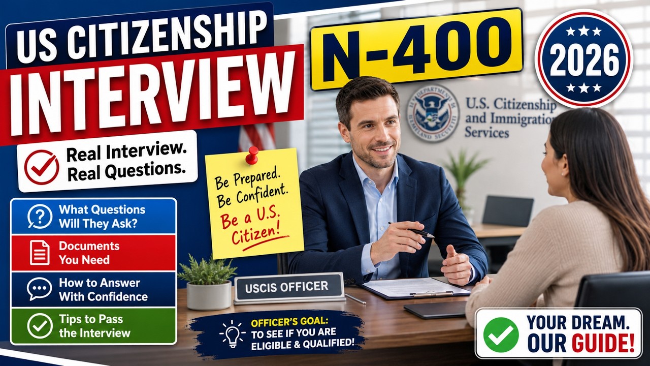 U.S. Citizenship Interview 2026 (N-400) – Step-by-Step USCIS Process from Security Check to ...