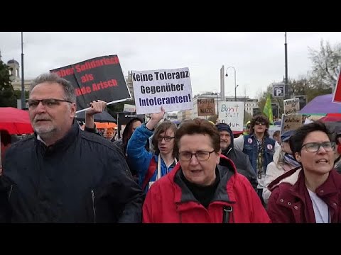 Австрия: протест против