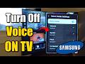 How To Turn Off Voice Guide On Samsung TV - Easy Tutorial