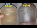 Dolce Gabbana light blue EDT real vs fake. How to spot fake Dolce & Gabbana perfume