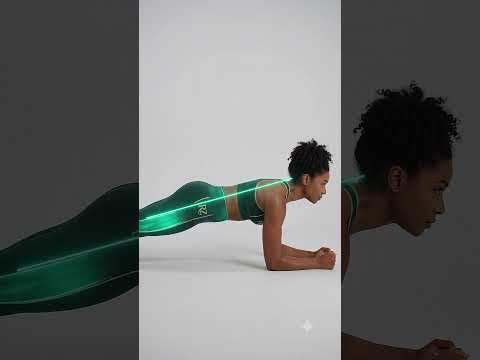 Trainer holding perfect plank