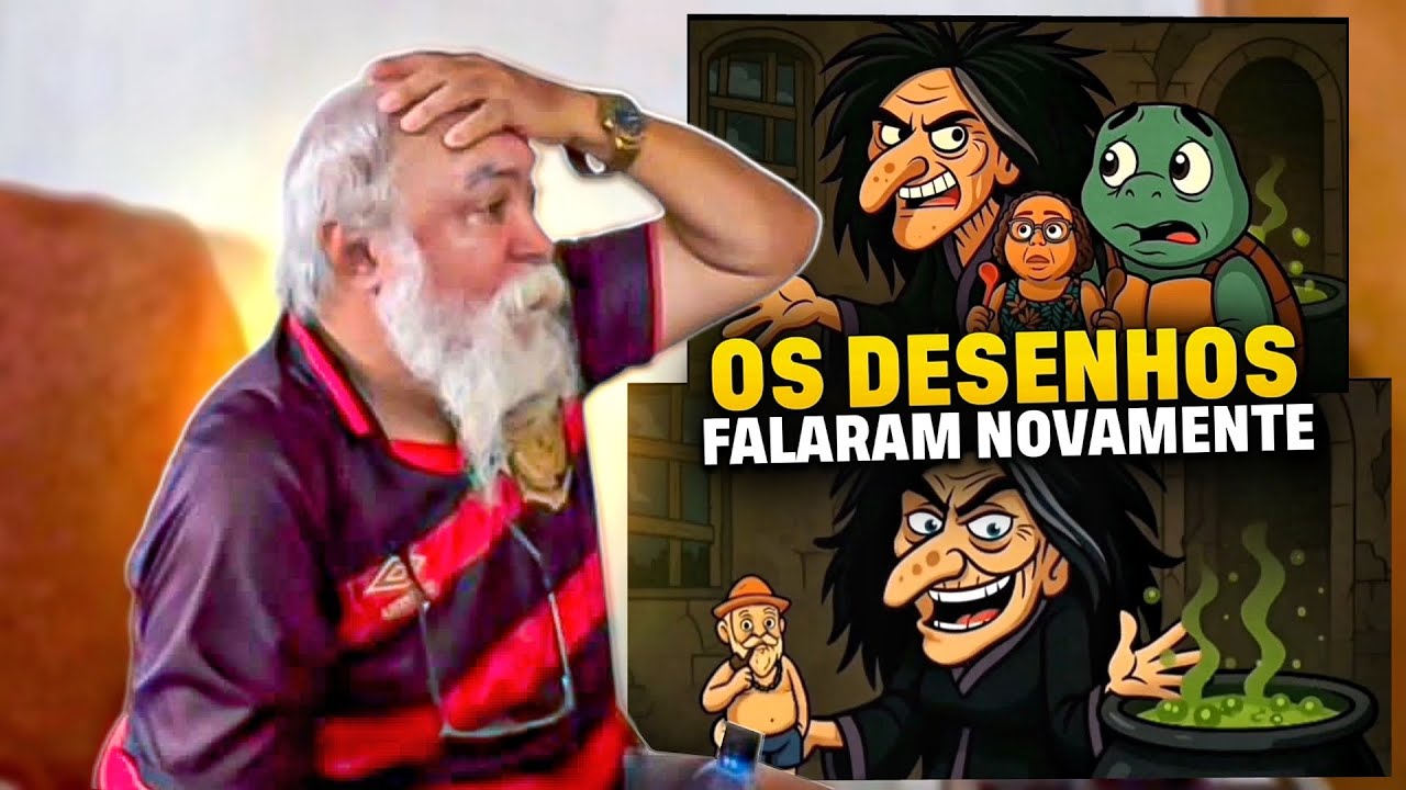 LUIZ DO SOM VIU O DESENHO COLOCANDO ELE NO CALDEIRÃO DA BRUXA | MANETIKIN 