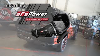 Installing aFe POWER Track Series Forged Carbon Fiber Intake On 2021 Dodge Durango Hellcat #durango