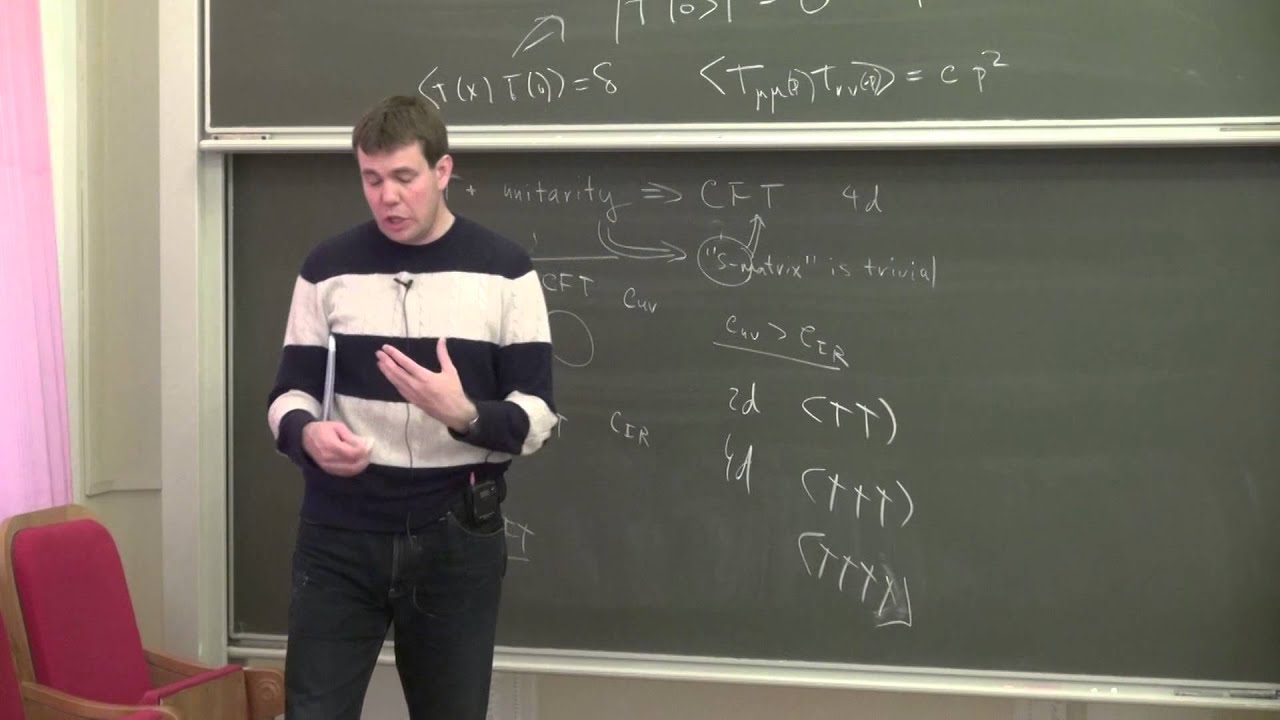On Scale and Conformal Invariance in Four Dimensions | Anatoly Dymarsky | Лекториум