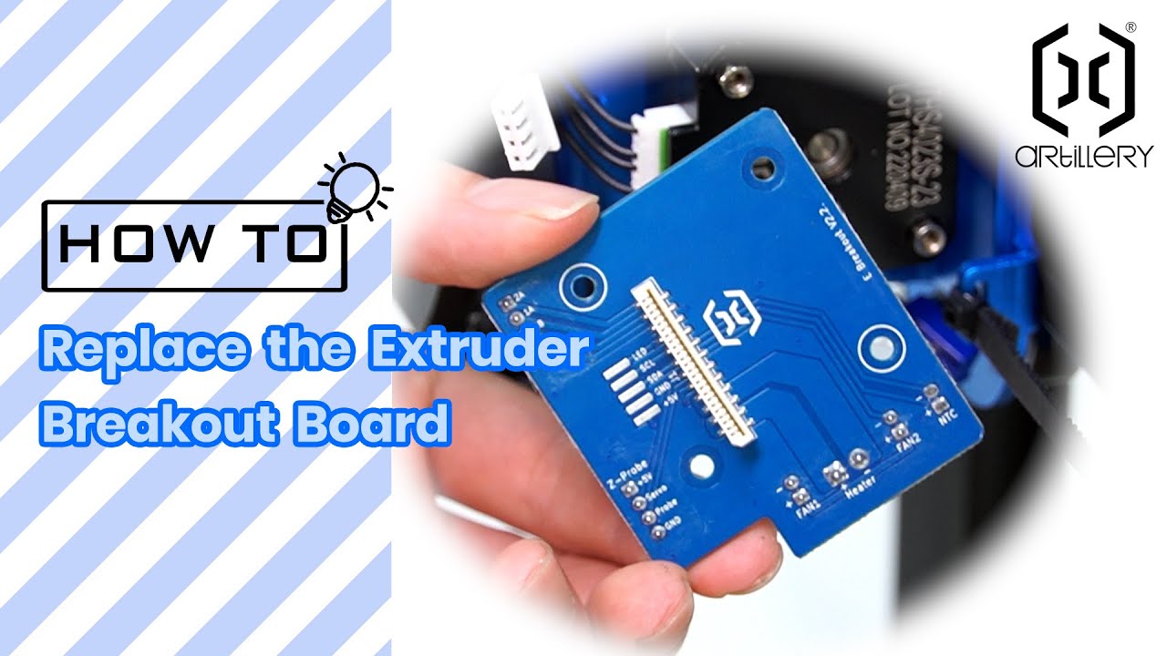 Replacing Extruder Breakout Board on Artillery Sidewinder / Genius ...