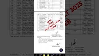 #apscresult #cdpo #childdevelopment project officer 2025 21 February #finalresults cdpo apsc