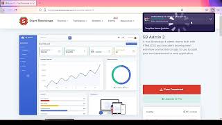 〖SB admin〗how to download SB Admin template in browser. screenshot 3