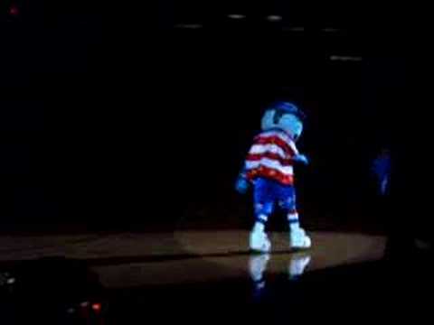 Globie dancing to some James Brown