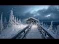 Intense Blizzard at a Cozy Forest Cabin | Howling Wind & Snowstorm Sounds for Sleep |Winter Ambience
