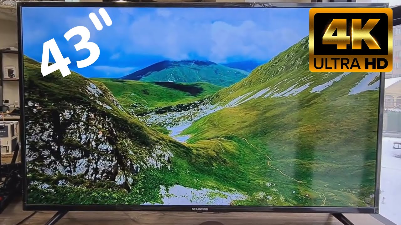 ОБЗОР ТЕЛЕВИЗОРА Starwind SW LED43UA403 - YouTube
