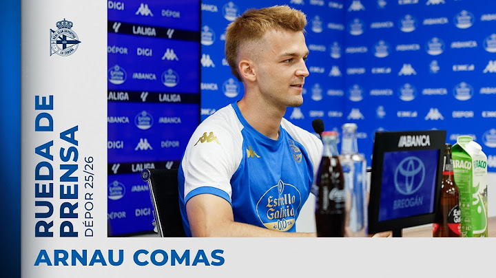 Rueda de prensa de Arnau Comas en su presentación como jugador del Dépor