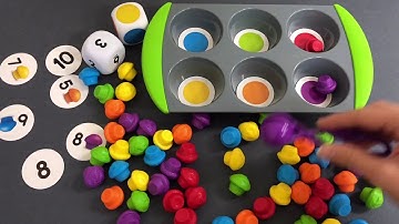 Набор для сортировки «Крошки-маффины» от Learning Resources. Mini Muffin Match Up Math Activity Set