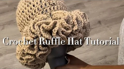 Easy Crochet Ruffle Hat Tutorial