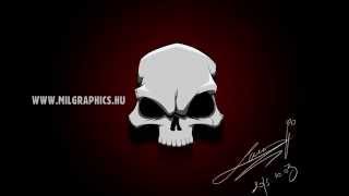 Skull speed paint and vector art