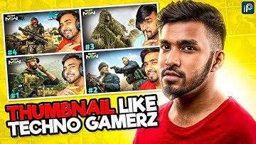 How To Make Thumbnail Like @TechnoGamerzOfficial | Techno Gamerz Thumbnail Tutorial
