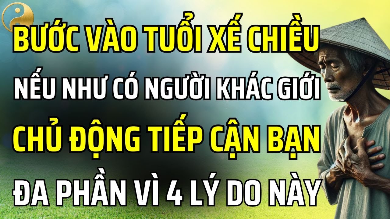 BẠN NÊN BIẾT: KHI VỀ GIÀ, NẾU NGƯỜI KHÁC GIỚI CHỦ ĐỘNG TIẾP CẬN BẠN THƯỜNG VÌ 4 LÝ DO NÀY