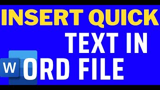 Celebrity How do I Insert Quick Text in Word? + [Keyboard Shortcut] Net Worth