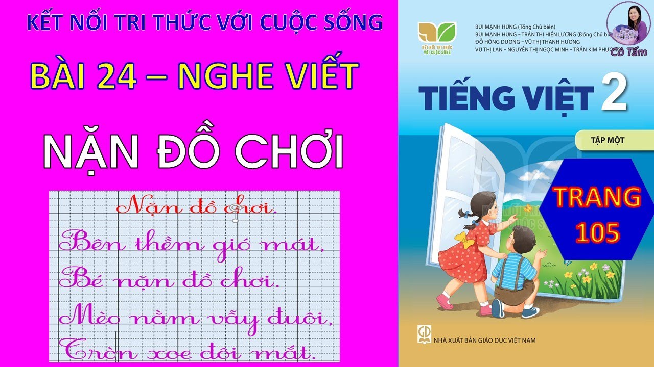 Tiếng Việt Lớp 2| Tập 1| Bài 24| Nghe viết |Nặn đồ... - youtube