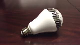 Lampadina LED Smart E27 RGB Altoparlante Bluetooth Integrato
