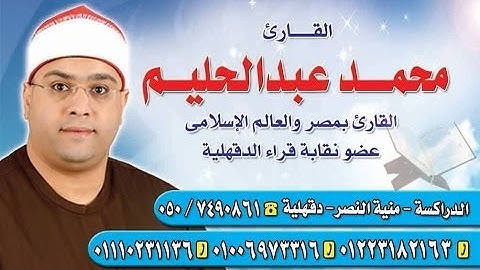 القارئ محمد عبد الحليم النمل شرمساح