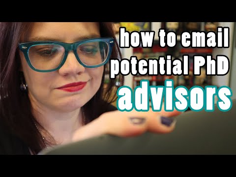 Contacting Potential PhD Advisors / Supervisors