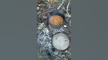 Turtle soup, open fire cajun cooking