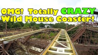 Holy Crap This Wild Mouse Roller Coaster Was Nuts Speedy Bob Bobbejaanland Belgium