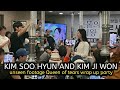 Unseen footages of kim soo hyun and kim ji won queen of tears wrap up party they look like newly wed