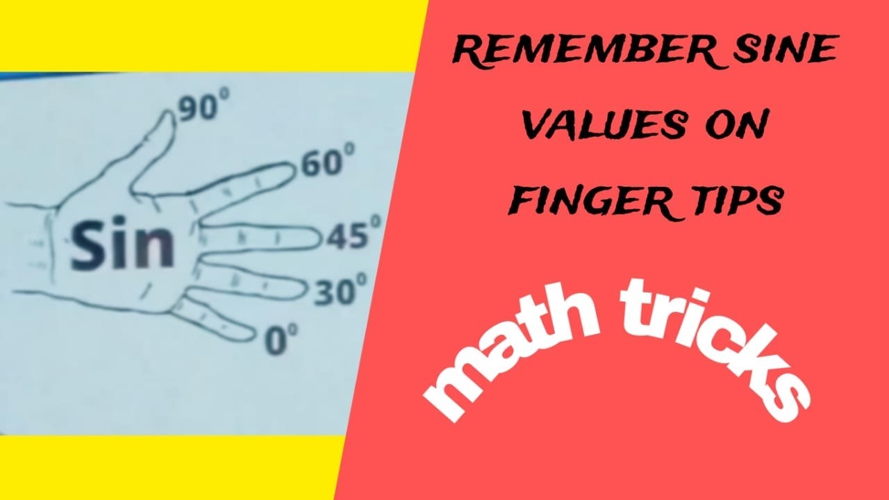best way to remember sine values | maths tricks for solving ...