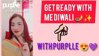 Get Ready With Me Diwali 🪔✨💫🎆 | Purplle Diwali Look 1 | Purplle | Shorts | Shital Chitte 🔥 screenshot 3