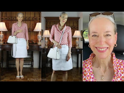 Video) Classic Fashion Over 40/Beige and White Jeans Outfit With a Louis  Vuitton Damier Azur Bandouliere Speedy 30 – JLJ Back To  Classic/