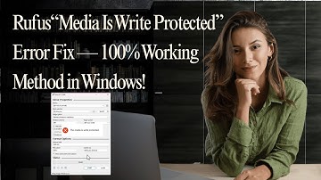 Rufus “Media Is Write Protected” Error Fix — 100% Working Method in Windows!