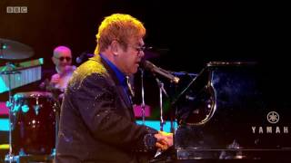 View Elton John Live Performance of Crocodile Rock from Hyde Park Concert