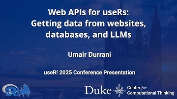 Web APIs for useRs: Getting data from websites, databases, and LLMs - Umair Durrani