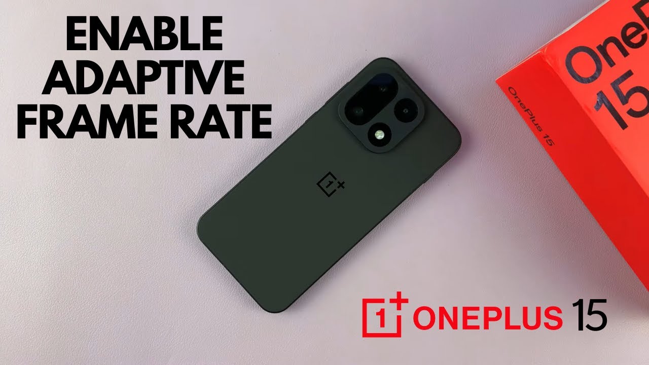 How To Enable / Disable Adaptive Frame Rate On OnePlus 15 - YouTube