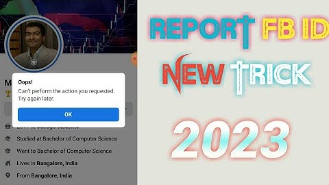 How to report Facebook account / fb I