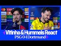 "THIS IS INCREDIBLE" | Vitinha & Mats Hummels | PSG 0-1 Dortmund | UEFA Champions League image