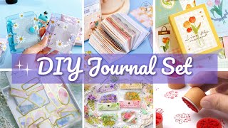 Part-4) DIY JOURNAL SET /How to Make Journal Set at Home /DIY Journal kit / DIY  Journal Stationary