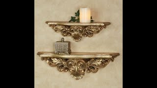 Elisa Exclusive Acanthus Leaf Decorative Wall Shelf