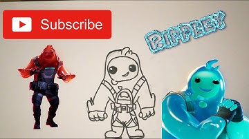 How To Draw Rippley Fortnite Chapter 2 Drawing Tutorial Step by Step